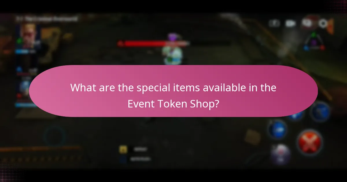 How do character selectors function in the Event Token Shop?